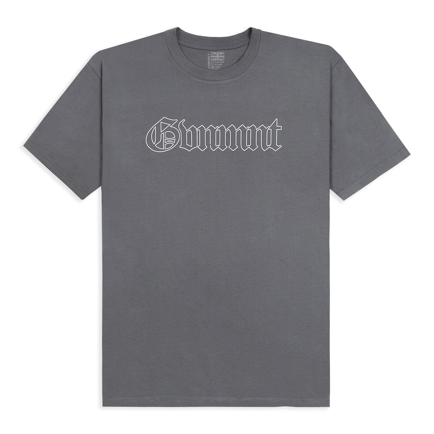 Old English Hollowed Tee - Smoke