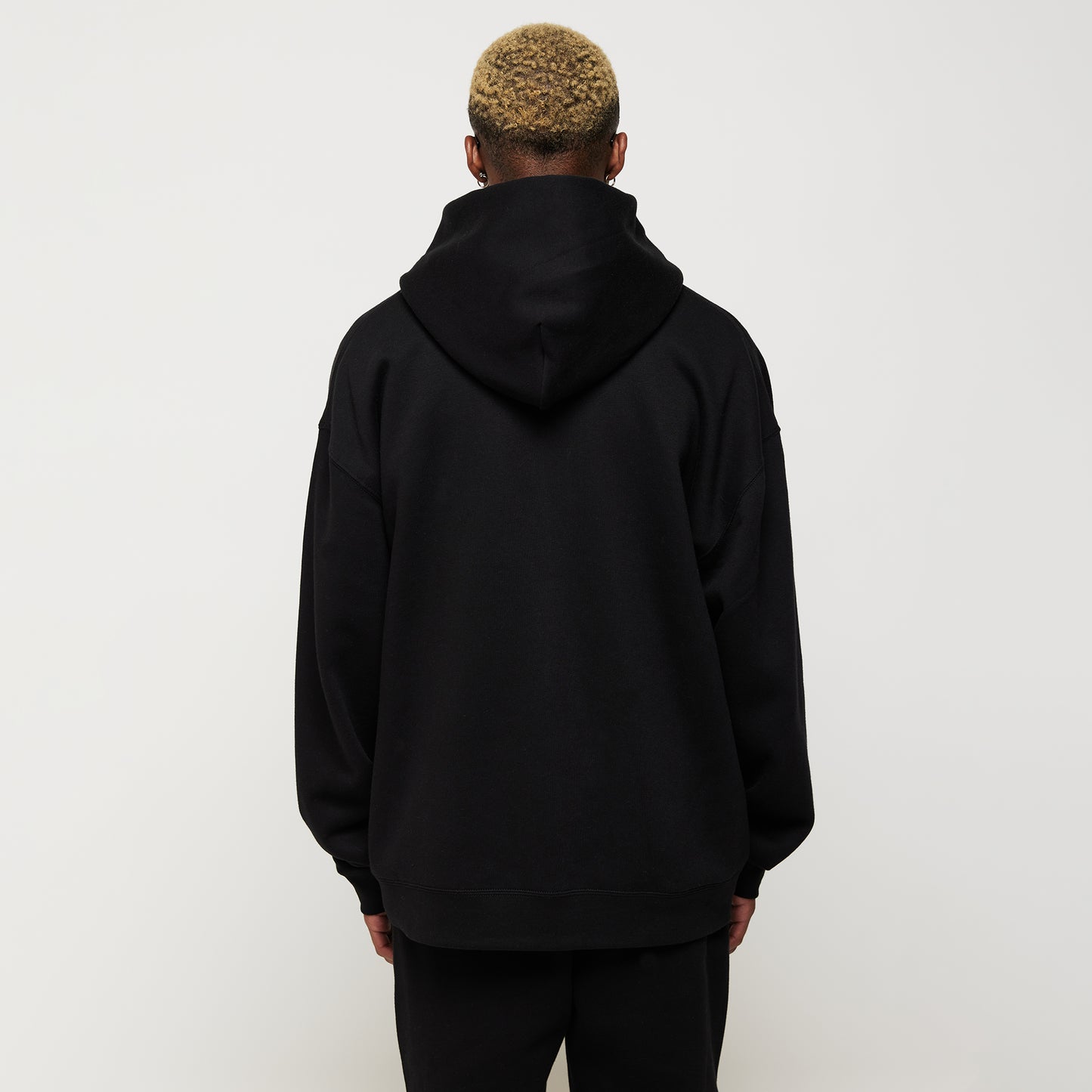 Imperial Zipped Hoodie - Black