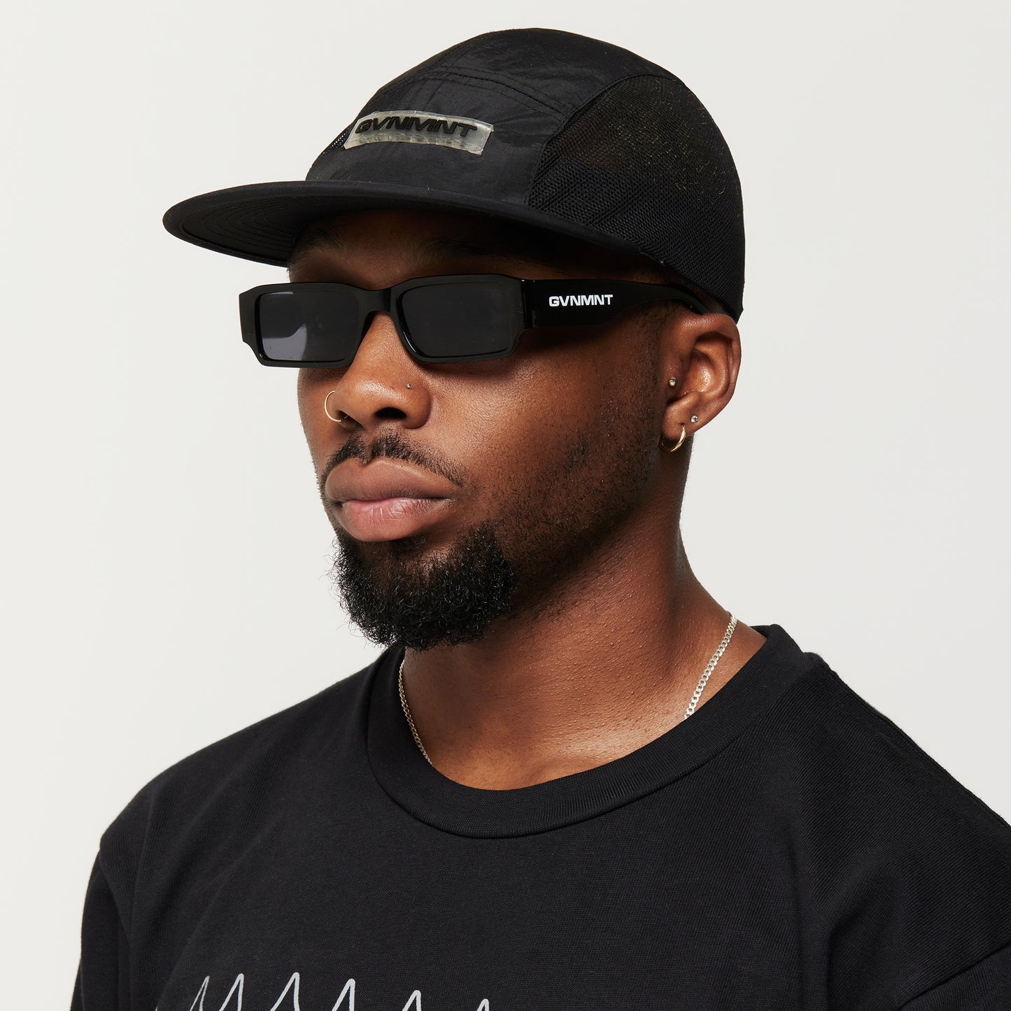 GVNMNT 5 panel Cap - Black
