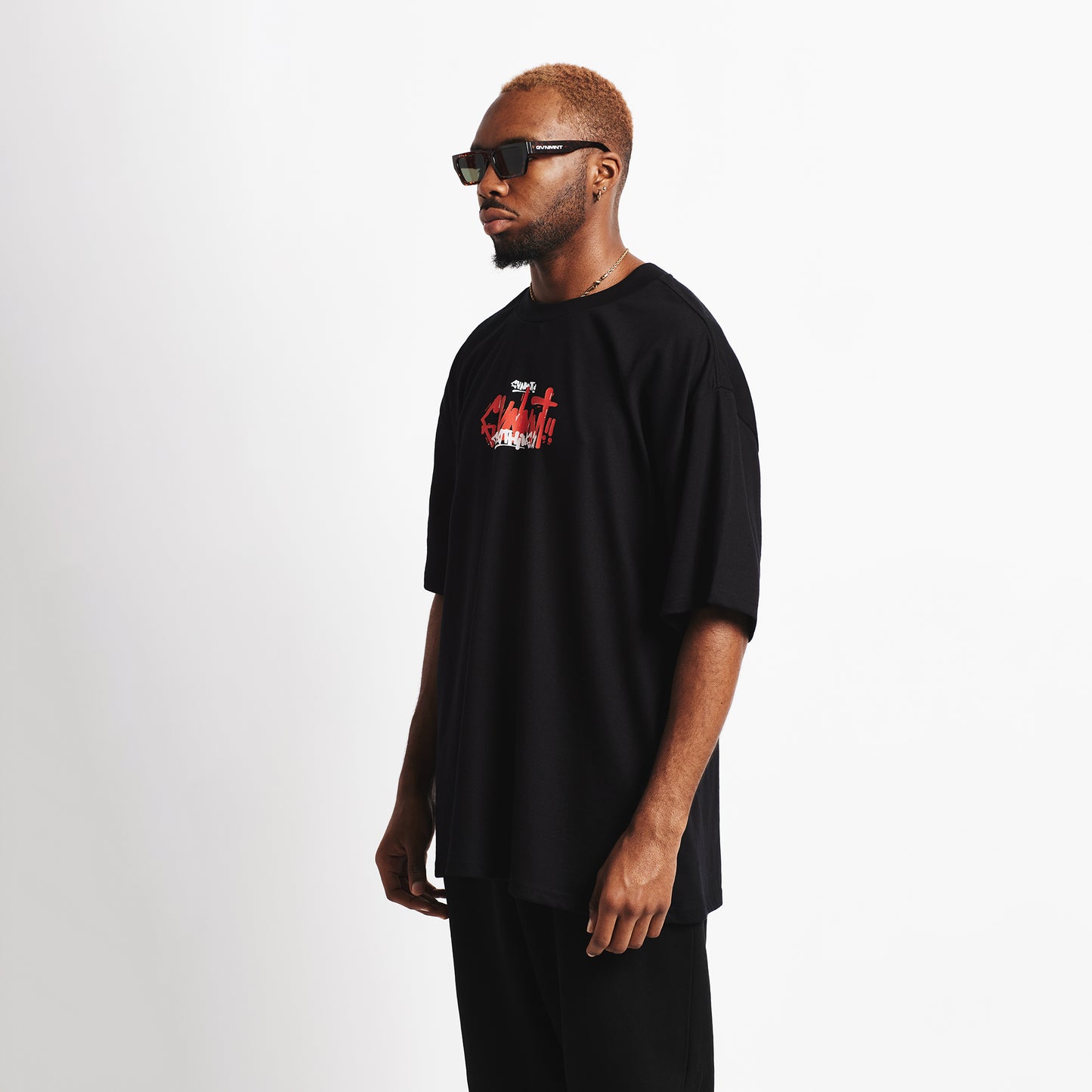 Freedom Tee - Black - GVNMNT Clothing Co', European streetwear.