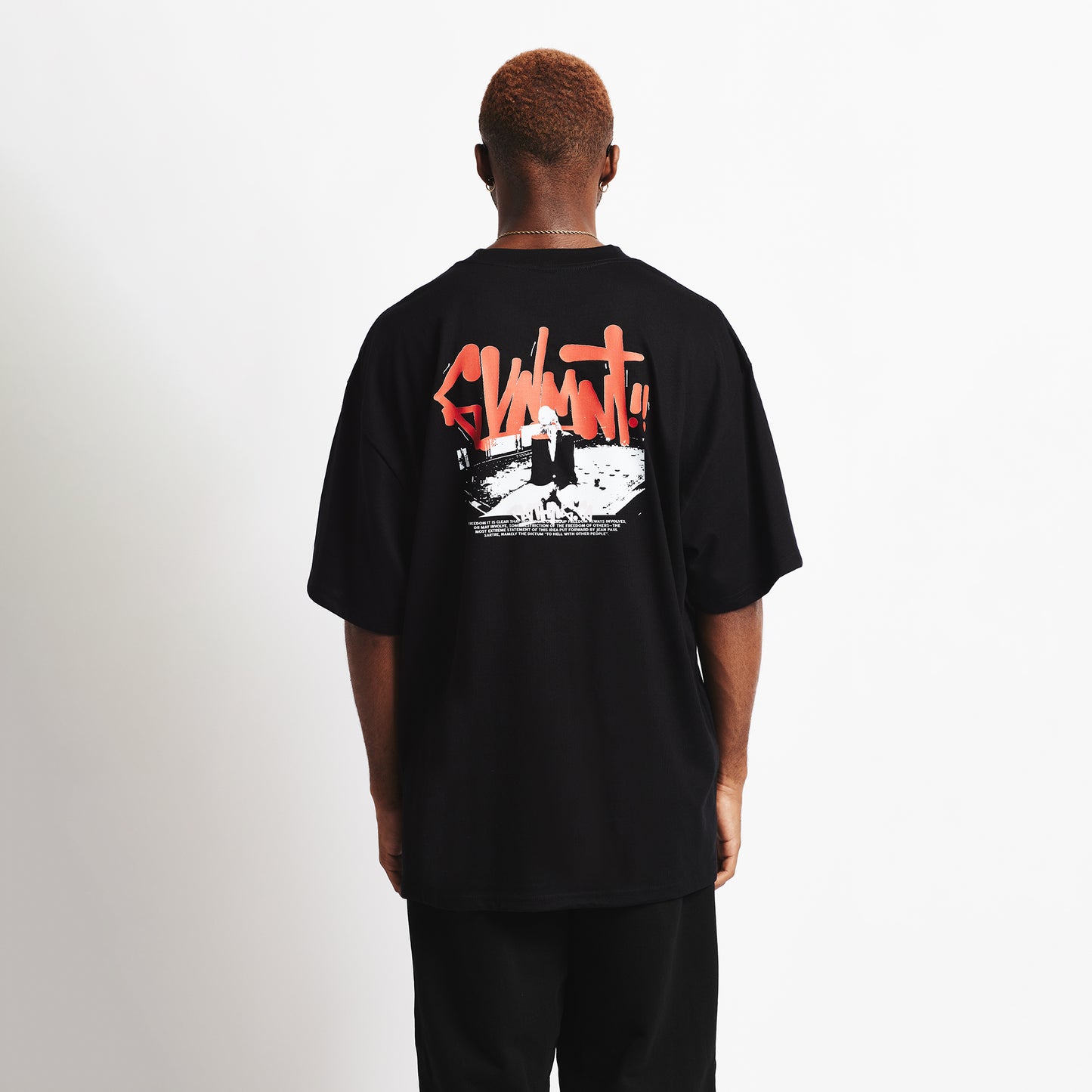 Freedom Tee - Black - GVNMNT Clothing Co', European streetwear.