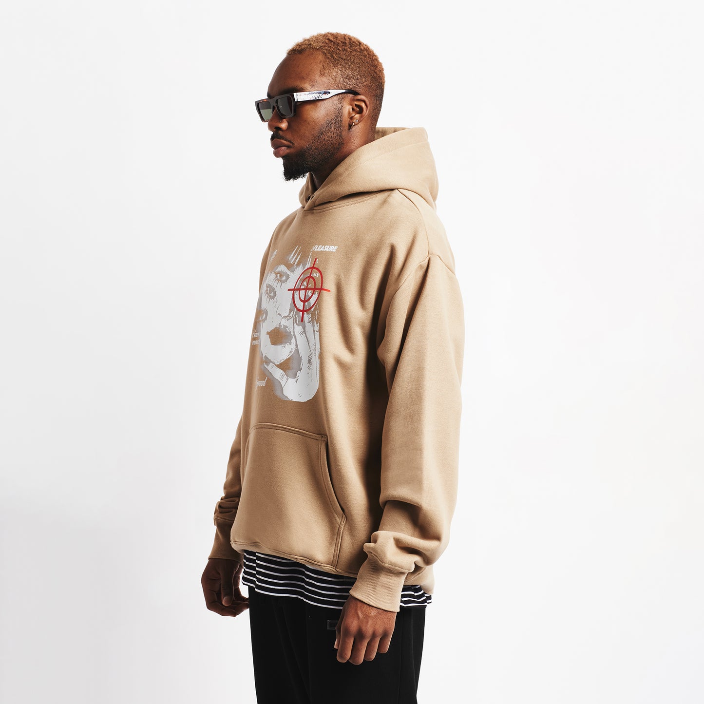 Pleasures in Self Hoodie - Tan - GVNMNT Clothing Co', European streetwear.
