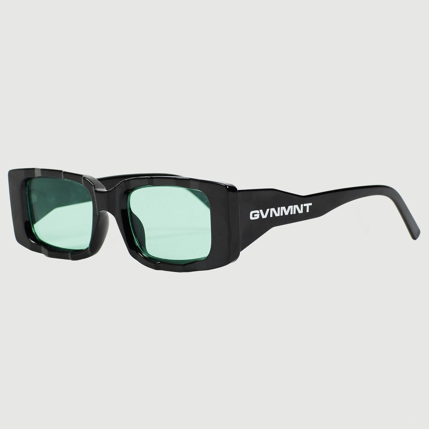 Vanguard Sunglasses - Black / Emerald Green - GVNMNT Clothing Co', European streetwear.
