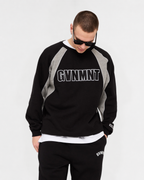 Origins Varsity VNeck  - Black / Heather Grey
