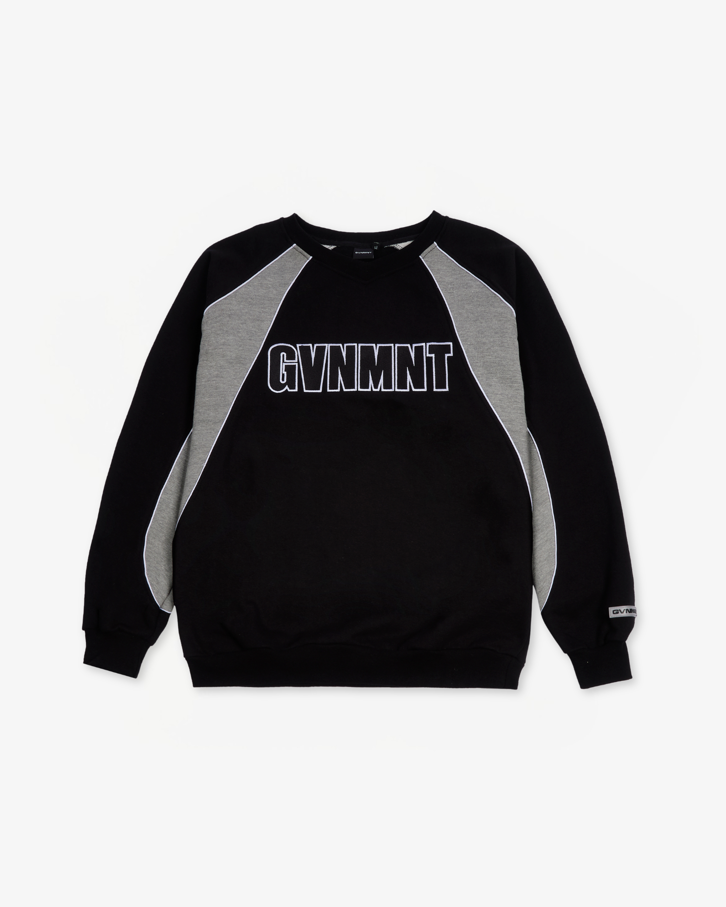 Origins Varsity VNeck  - Black / Heather Grey