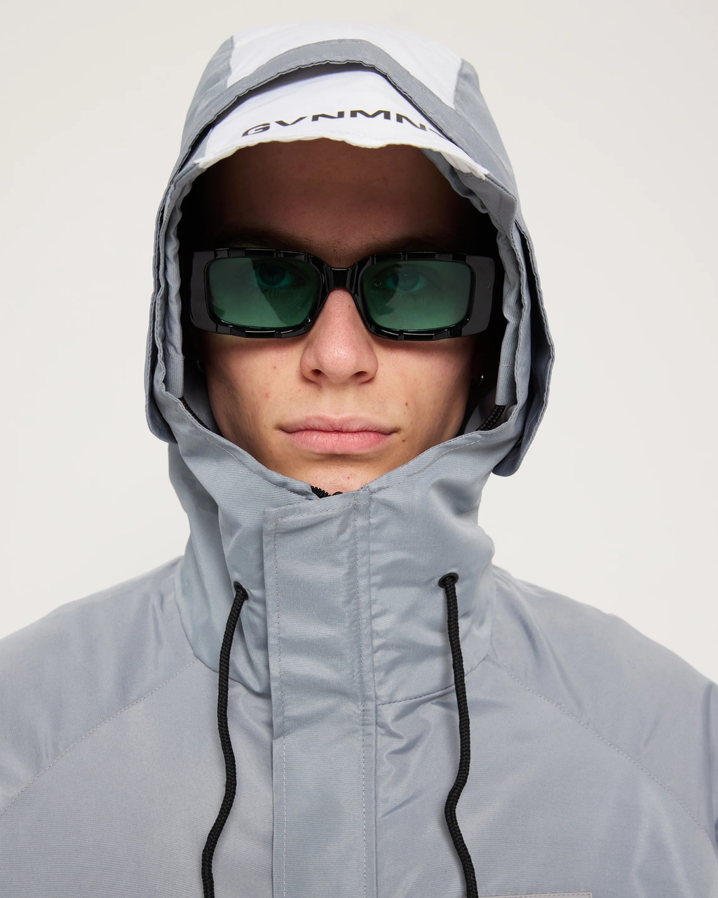 Frontline Hooded jacket - Grey / White
