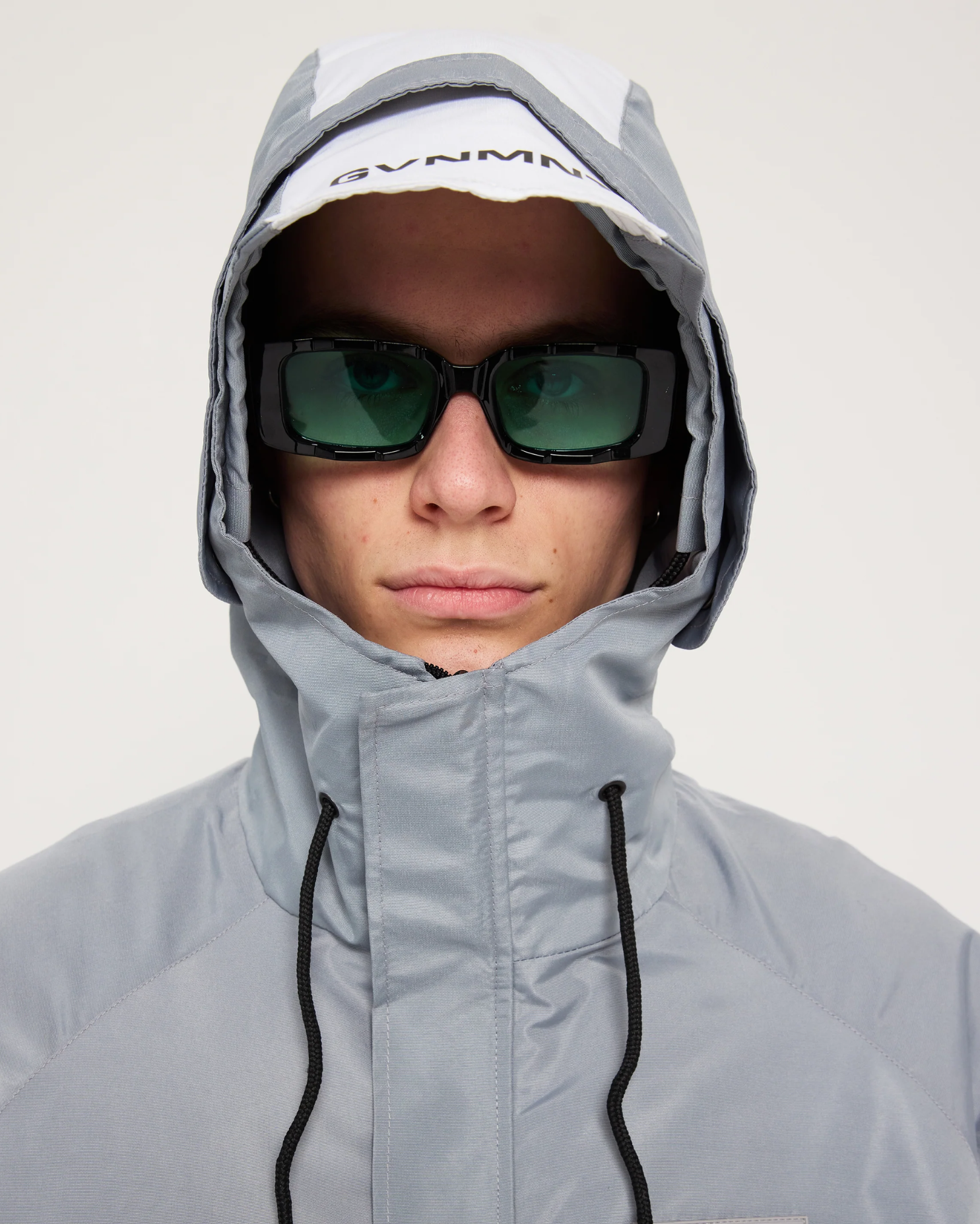 Frontline Hooded jacket - Grey / White