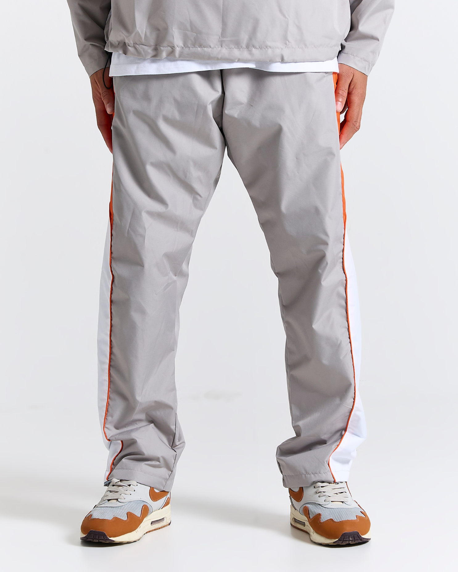 GVNMNT Techsuit Bottoms - Grey / Orange / White