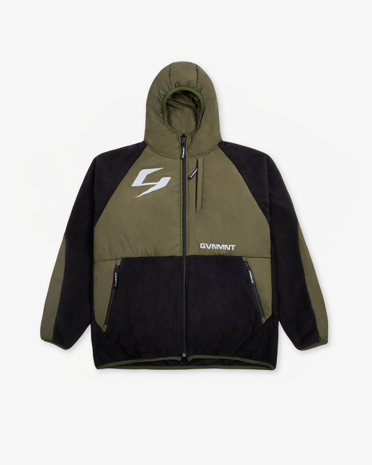 Sector Fleece Jacket - Olive / Black