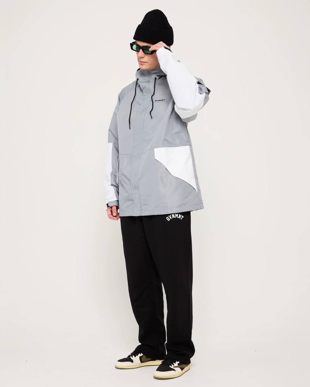 Frontline Hooded jacket - Grey / White