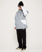 Frontline Hooded jacket - Grey / White