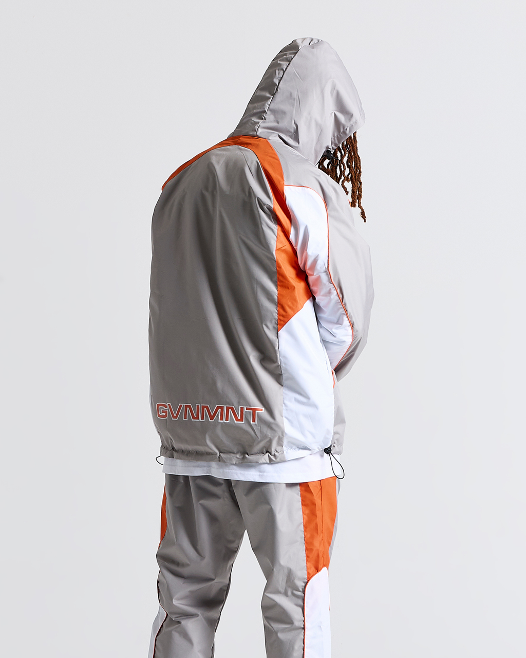 GVNMNT England Techsuit - Grey / Orange / White