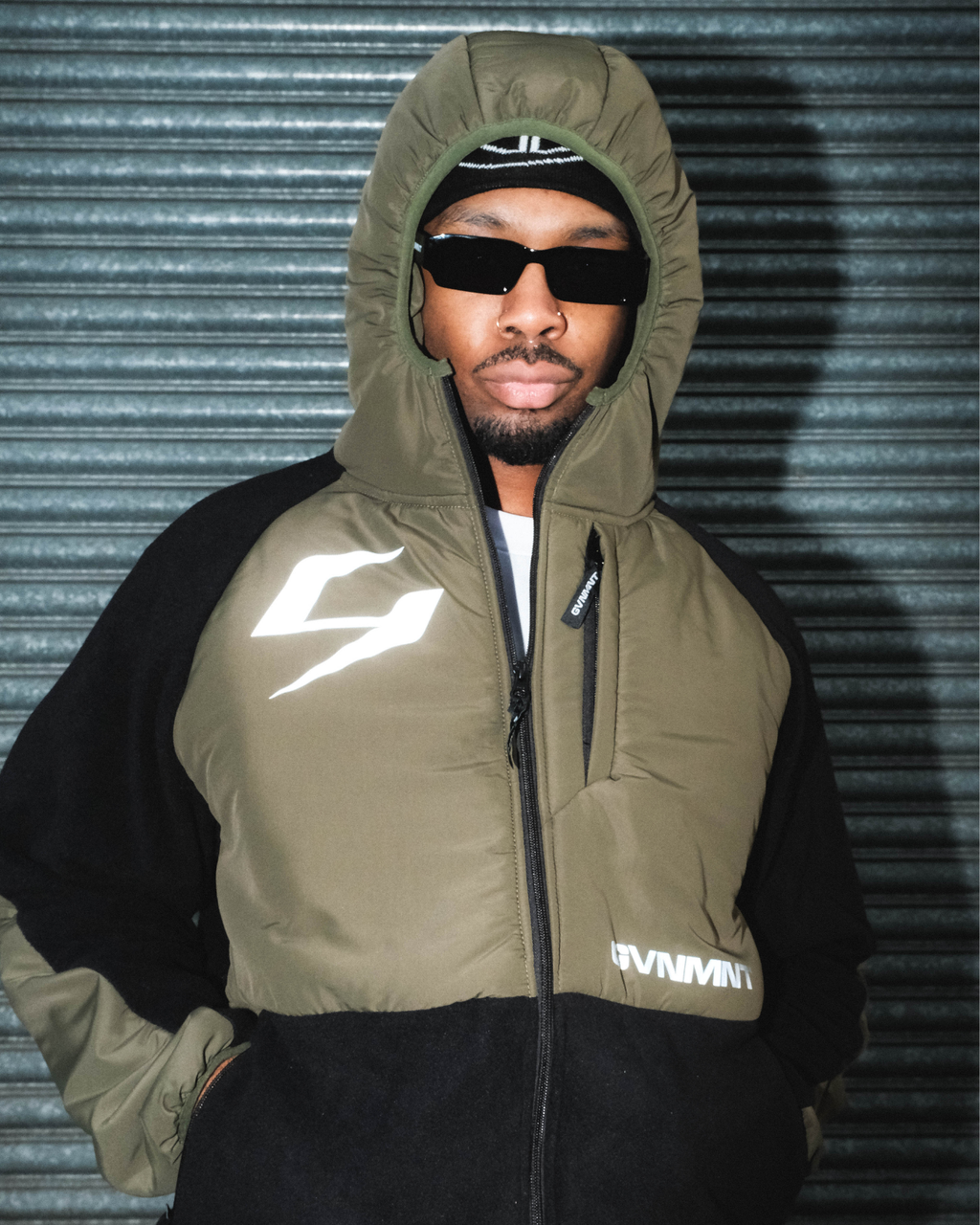 Sector Fleece Jacket - Olive / Black