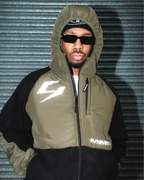 Sector Fleece Jacket - Olive / Black