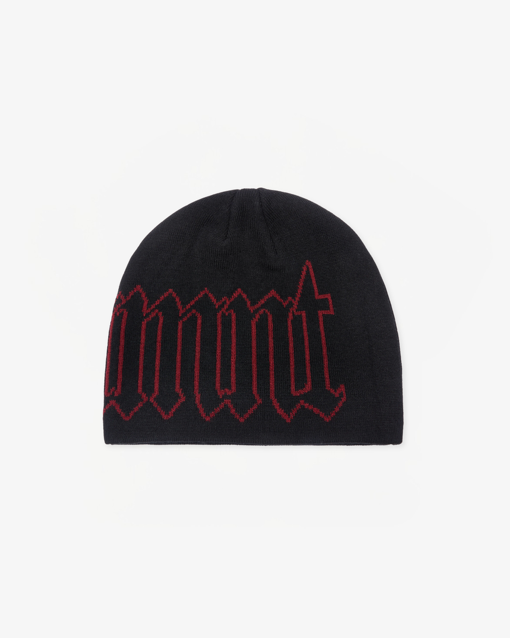 Old English Beanie - Black / Red