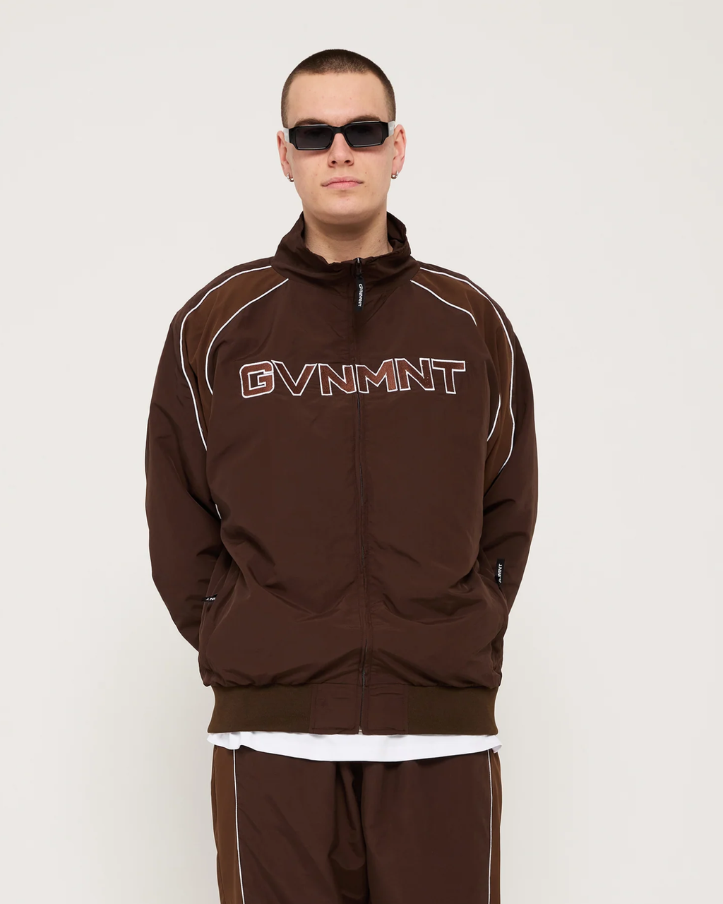 Chambers Track Top - Chocolate / Walnut