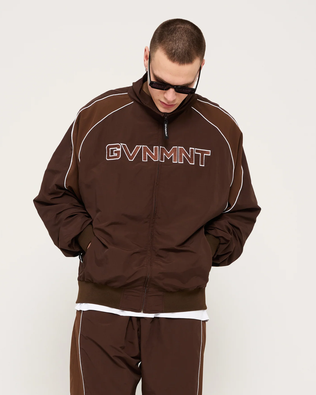 Chambers Track Top - Chocolate / Walnut