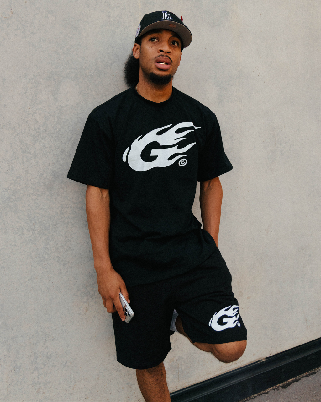 G Flame shorts - Black