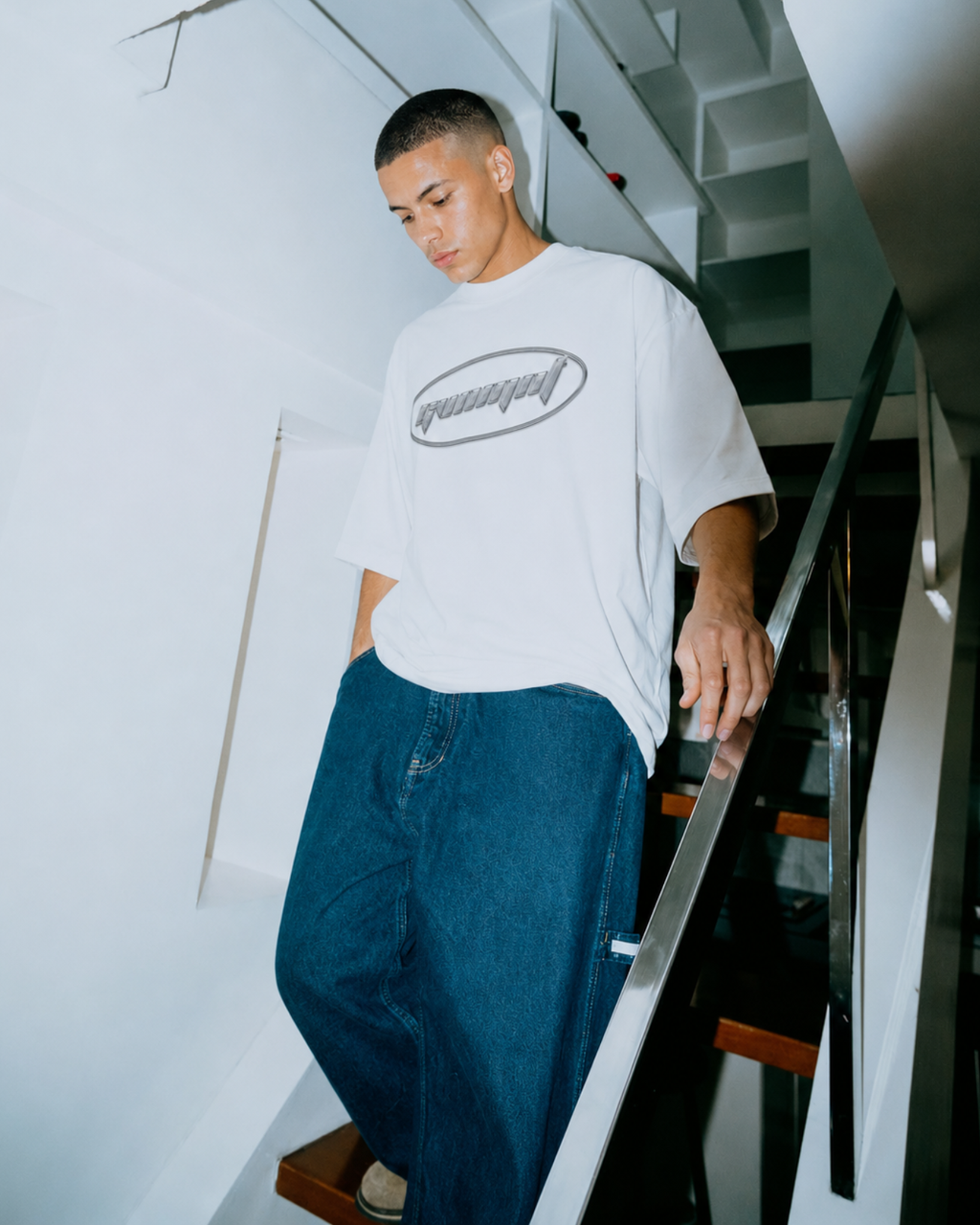 Chrome Dome Tee - White