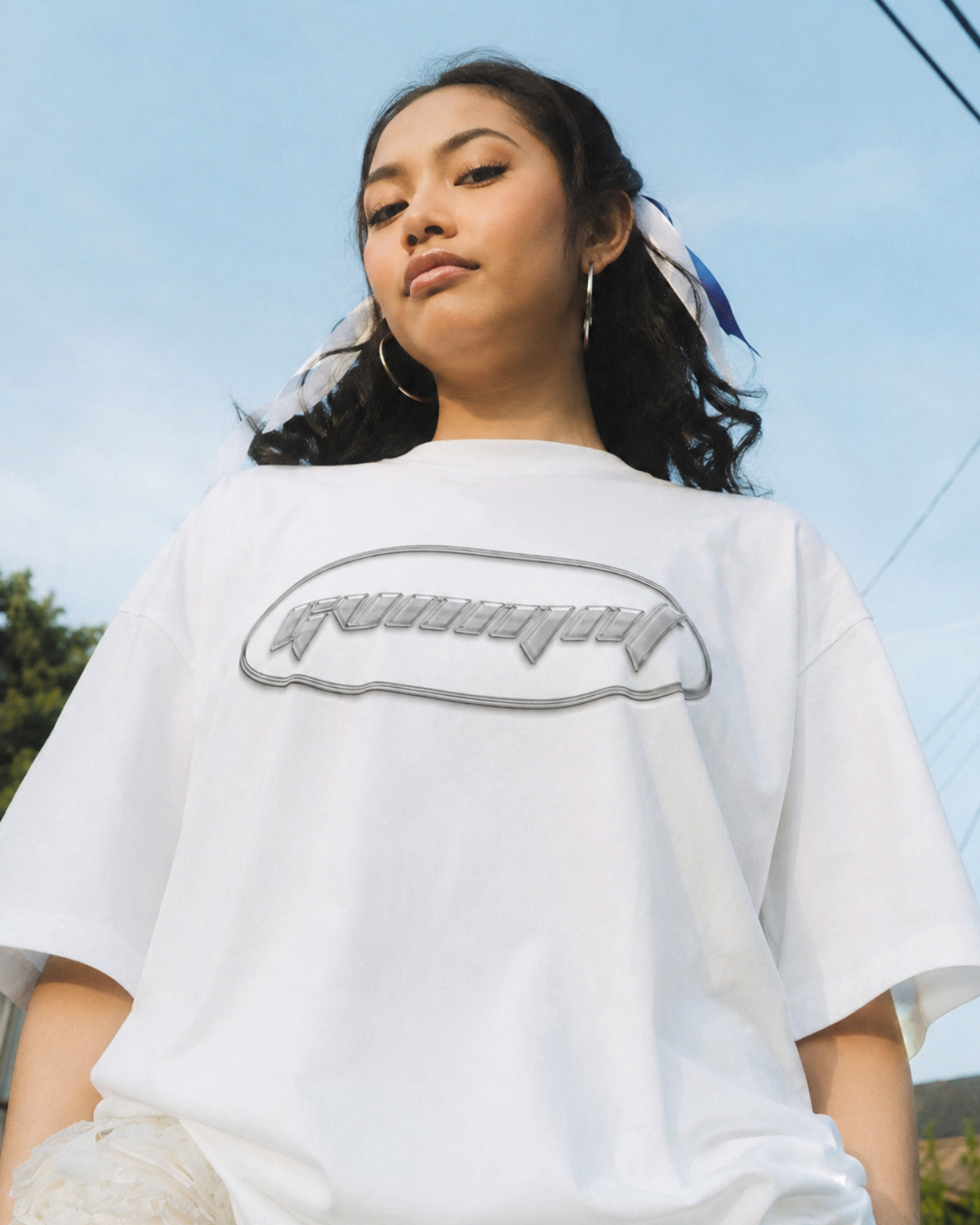 Chrome Dome Tee - White