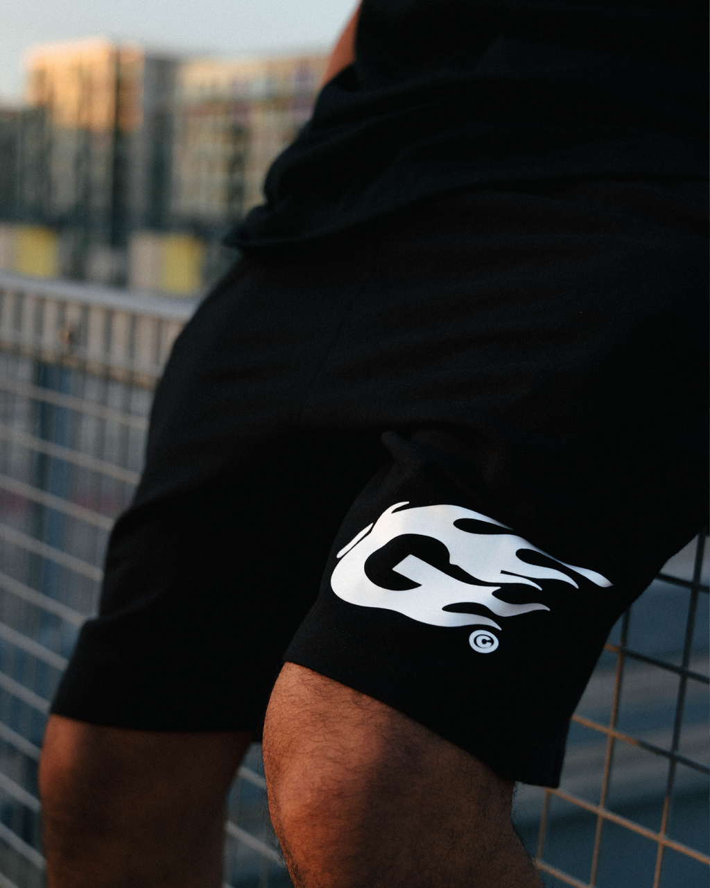 G Flame shorts - Black