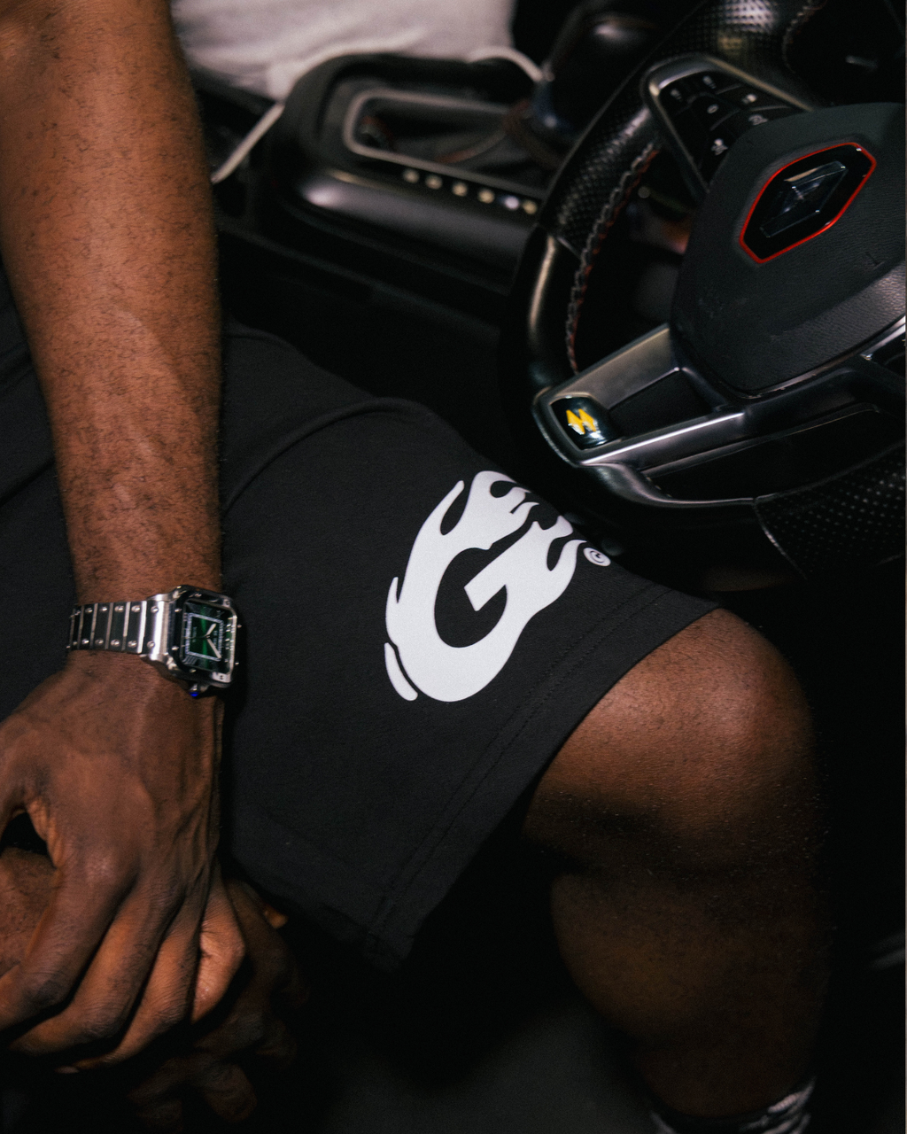G Flame shorts - Black