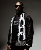 Origins Varsity VNeck  - Black / Heather Grey