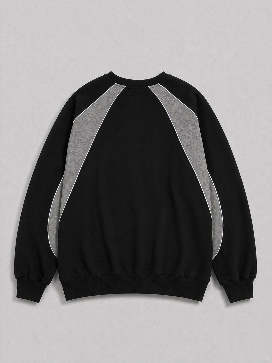 Origins Varsity VNeck  - Black / Heather Grey