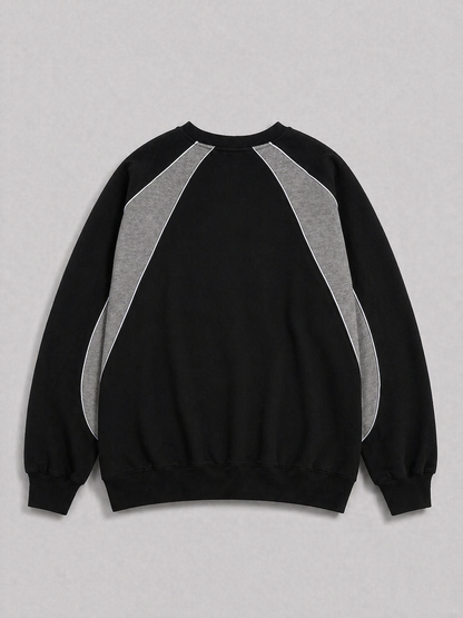 Origins Varsity VNeck  - Black / Heather Grey