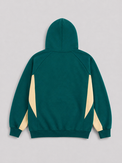 Seminal Hoodie - Green / Cream