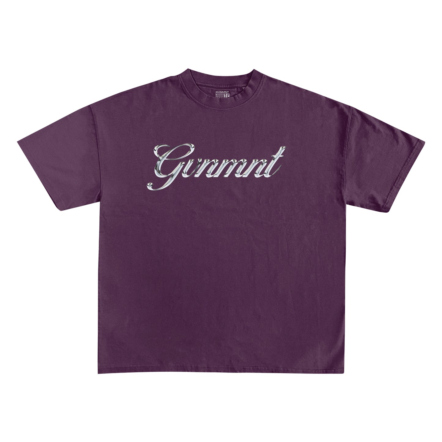 Chrome Signature Tee - Plum