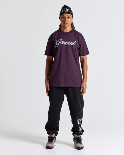 Chrome Signature Tee - Plum