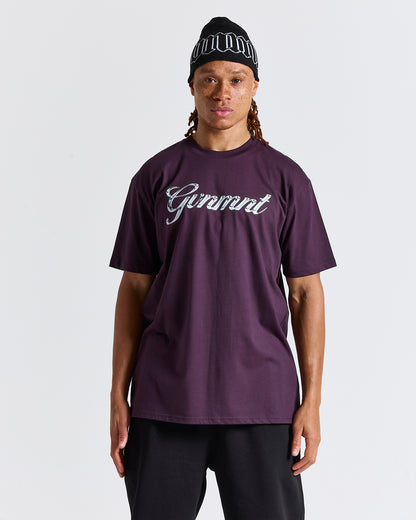 Chrome Signature Tee - Plum