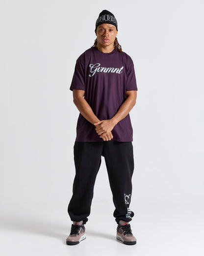 Chrome Signature Tee - Plum