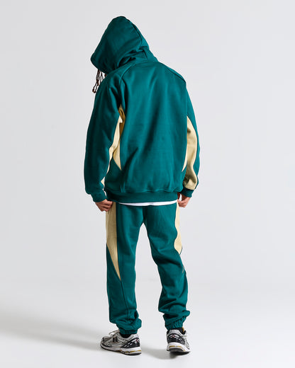 Seminal Hoodie - Green / Cream