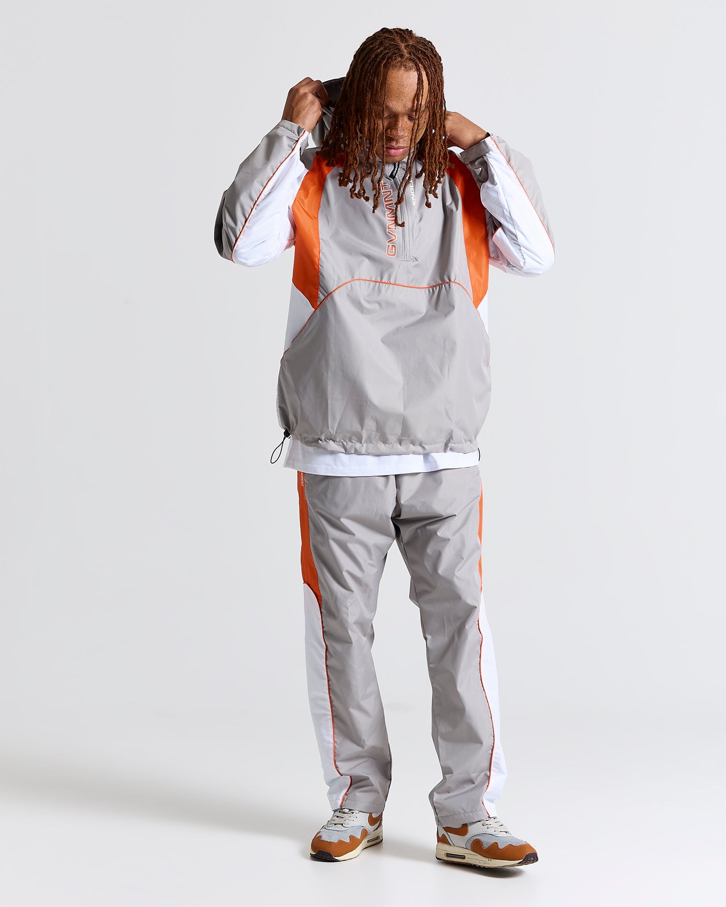 GVNMNT England Techsuit - Grey / Orange / White