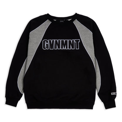 Origins Varsity VNeck  - Black / Heather Grey