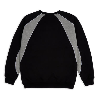 Origins Varsity VNeck  - Black / Heather Grey