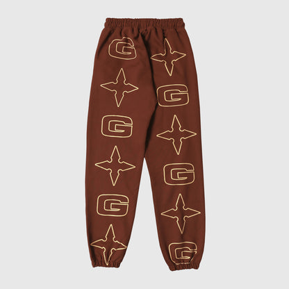 G* Jog Pant - Brown / Cream