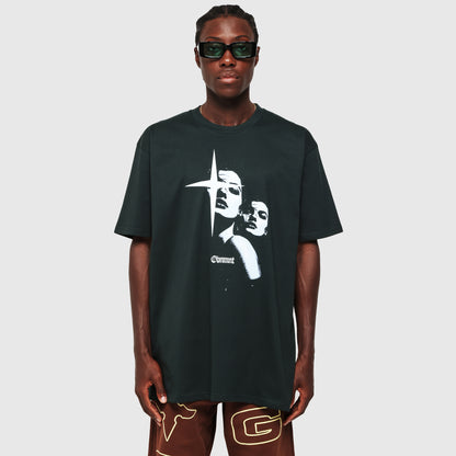 Two Face Tee - Dark Green