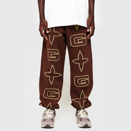 G* Jog Pant - Brown / Cream