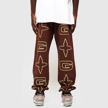 G* Jog Pant - Brown / Cream