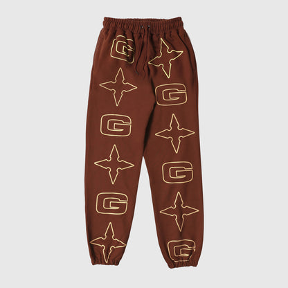 G* Jog Pant - Brown / Cream