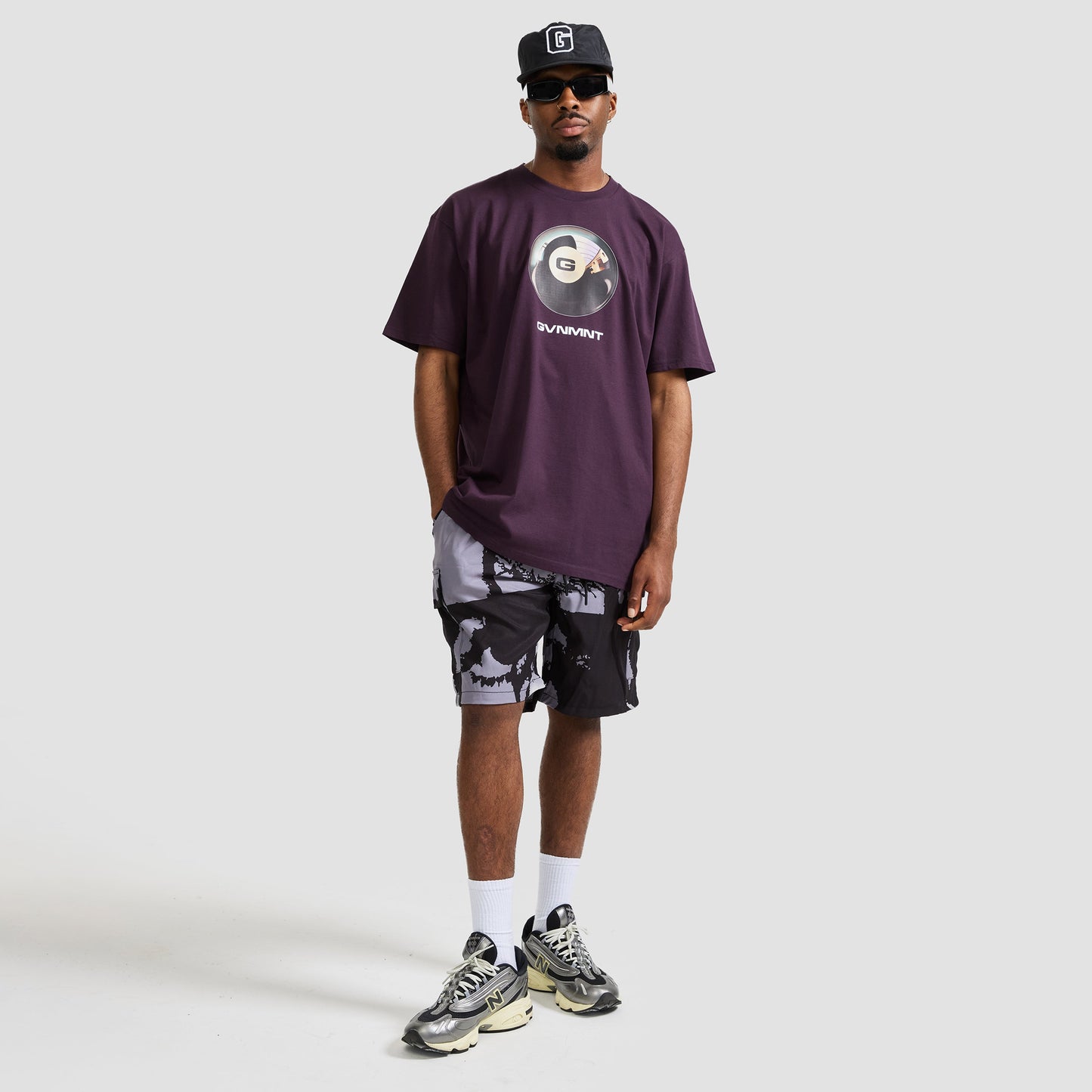 8 Ball Tee - Plum