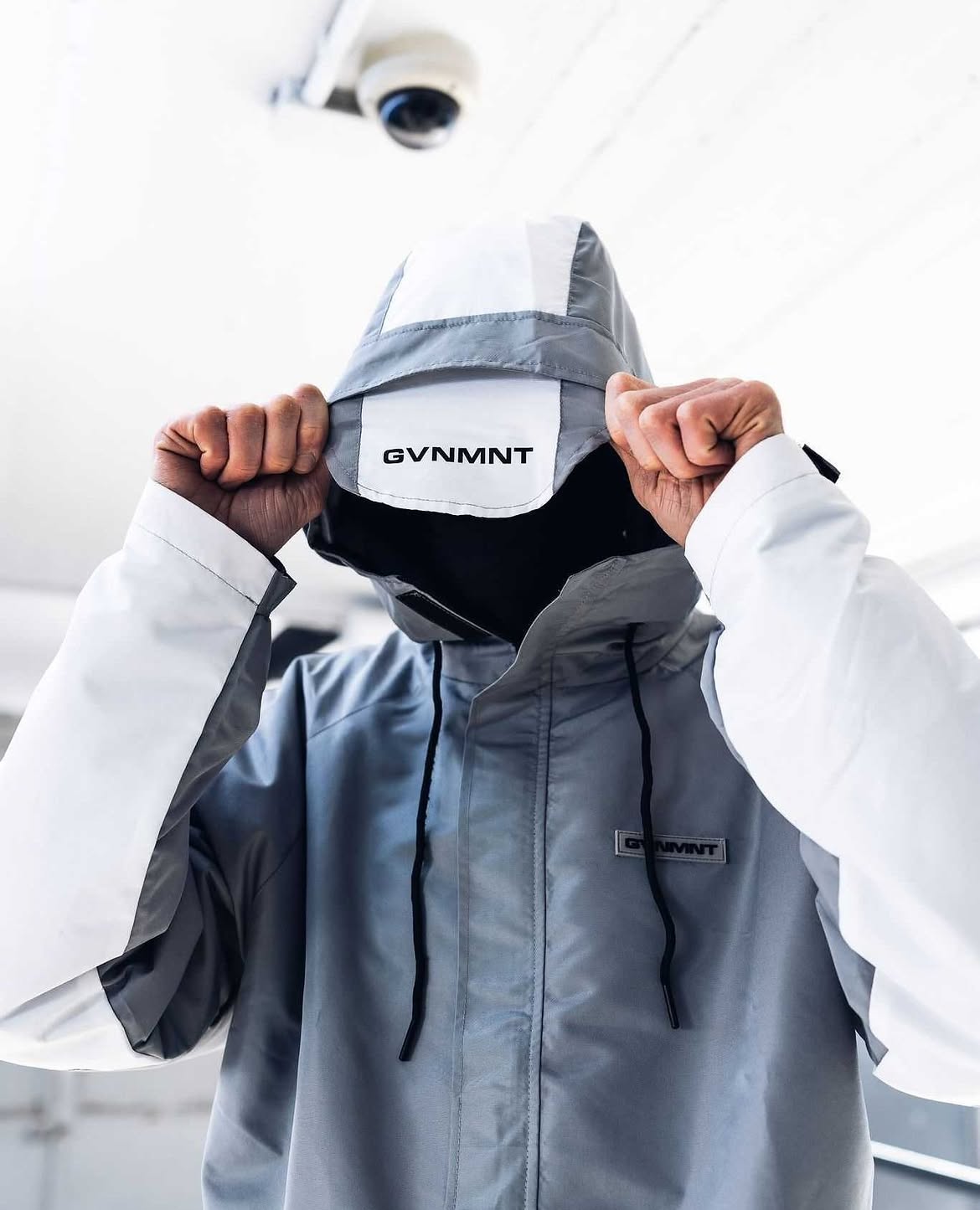 Frontline Hooded jacket - Grey / White