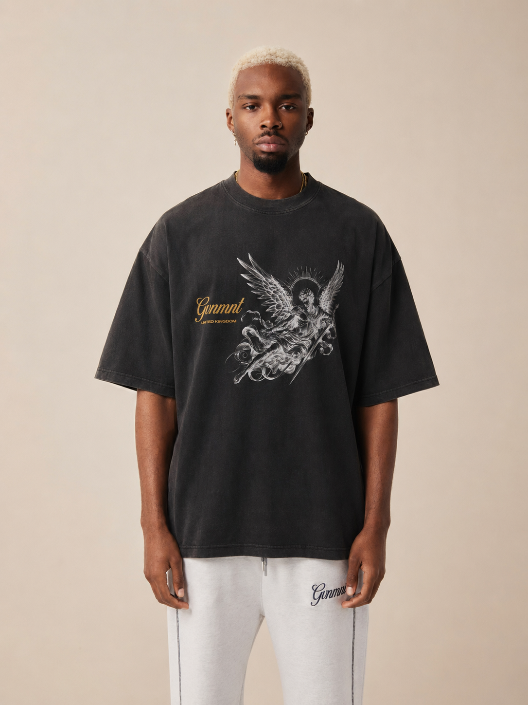 Spirit of GVNMNT Tee - Faded Black