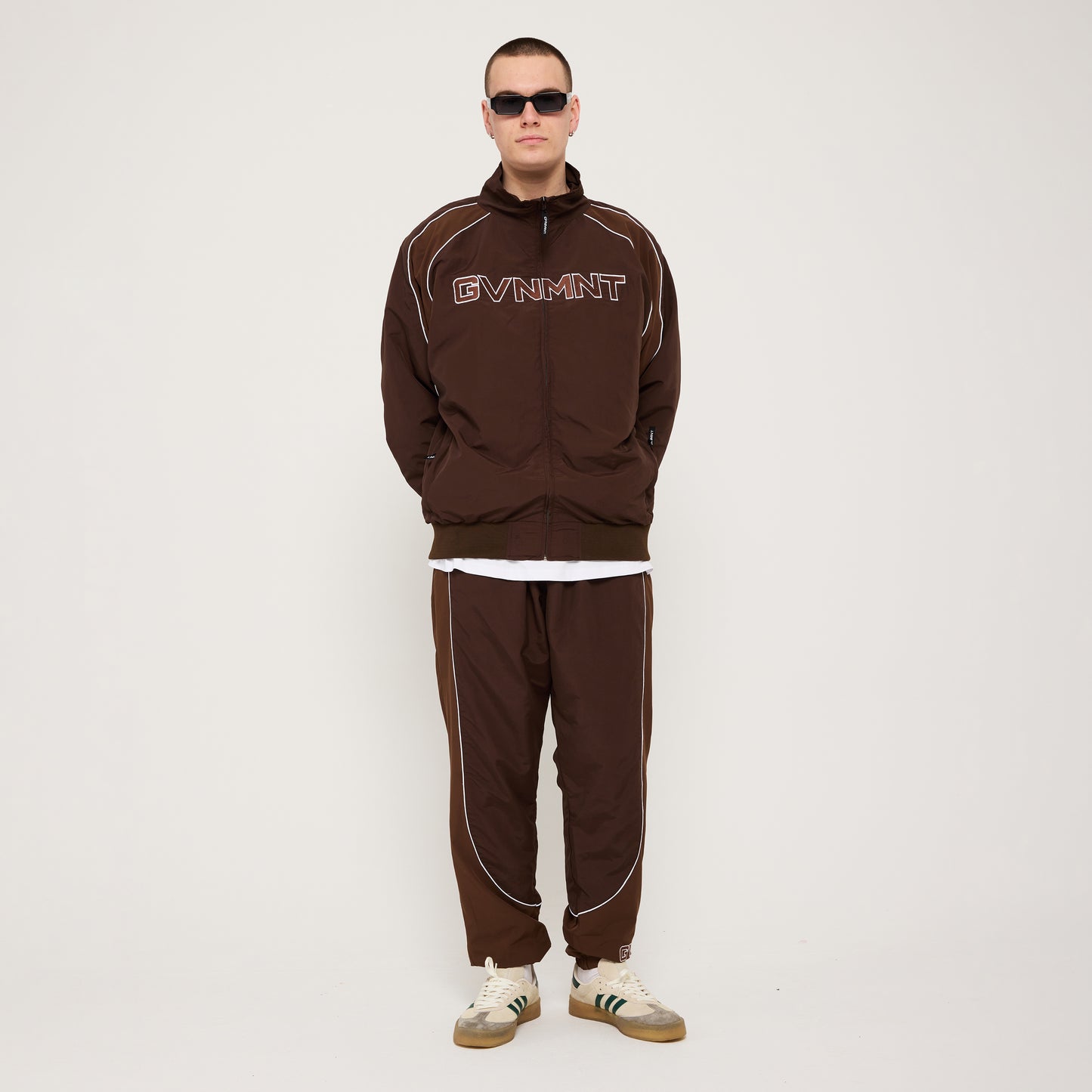 Chambers Track Top - Chocolate / Walnut