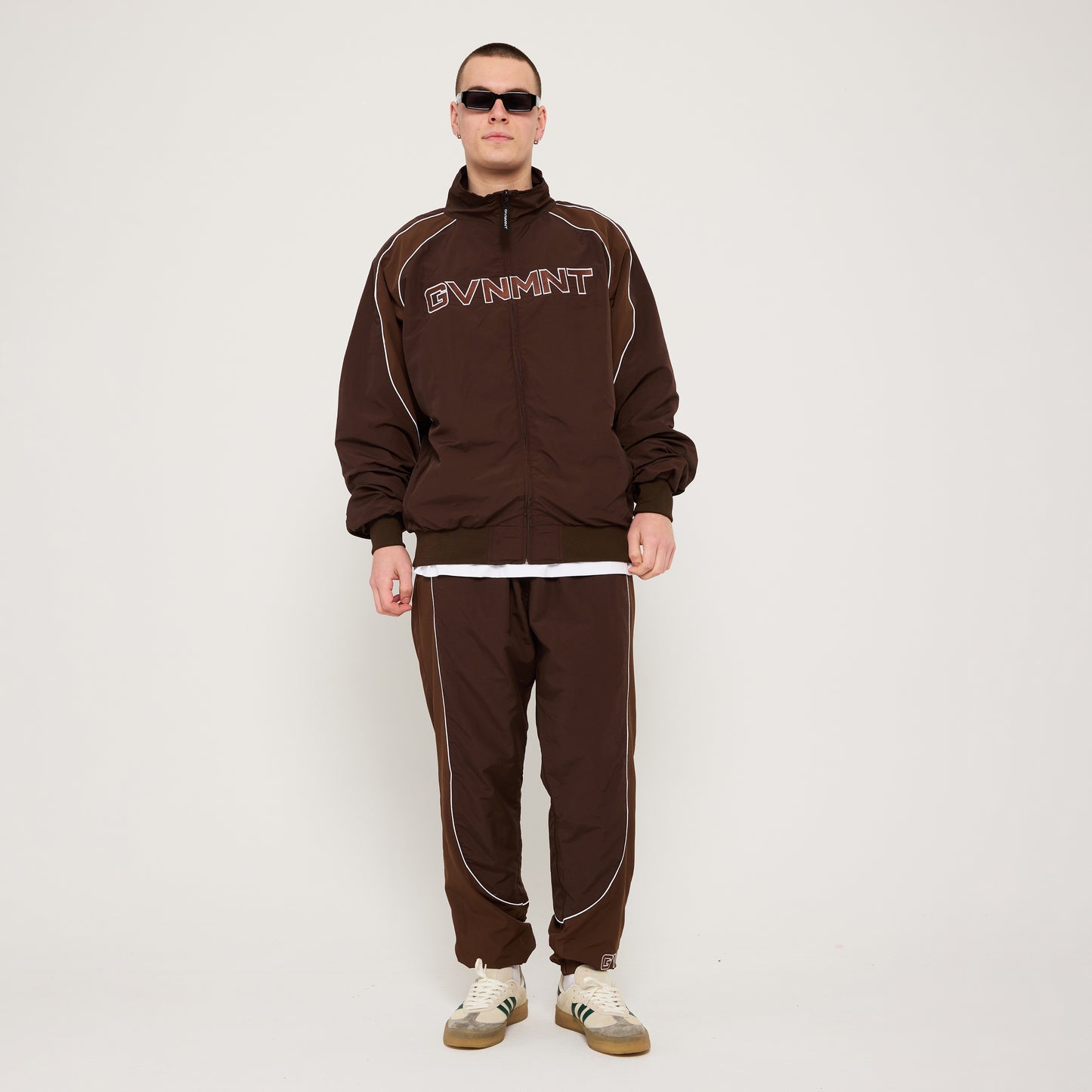 Chambers Track Top - Chocolate / Walnut