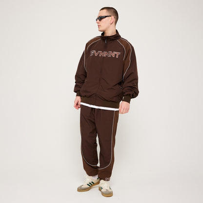 Chambers Track Top - Chocolate / Walnut