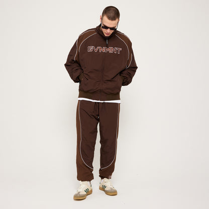 Chambers Track Top - Chocolate / Walnut